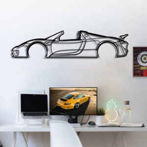 Porsche 918 Spyder Silhouette Metal Wall Art