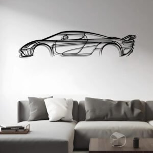 Koenigsegg Regeraa Silhouette Metal Wall Art