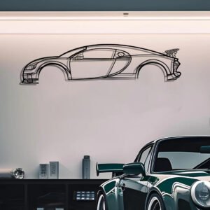 Bugatti Chiron-Silhouettes Metal Wall Art